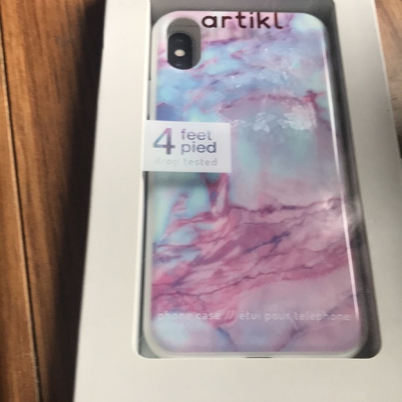 ARTIKL   X /XS  phone case in marble pink and blue design - Picture 5 of 7